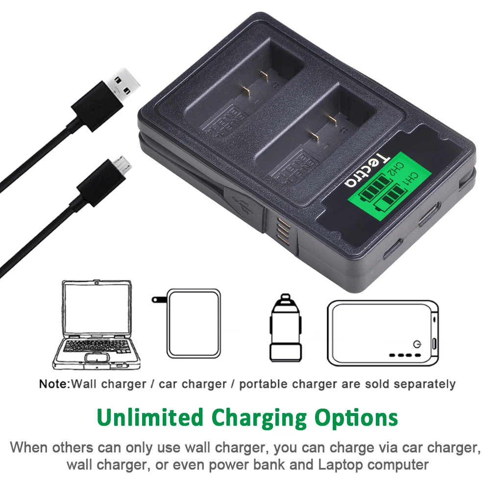 Зарядное устройство EL14a EN EL14 новое зарядное с ЖК дисплеем и USB портом Type C для Nikon
