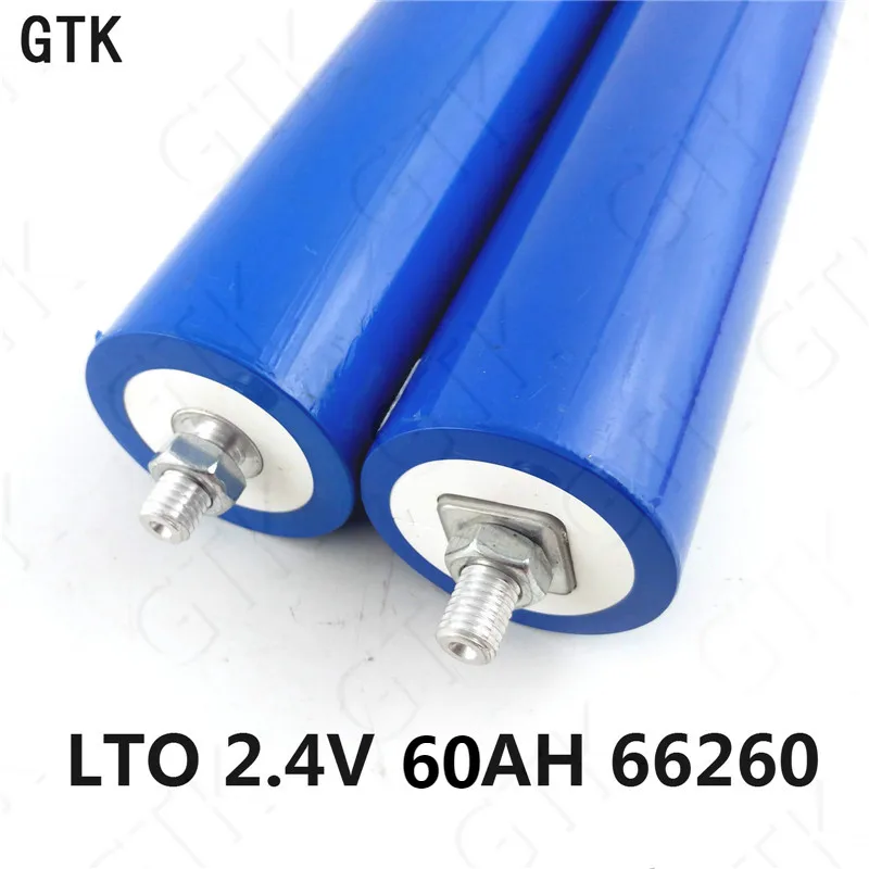 Batería de titanato de litio de 60AH, 2,4 V, 60AH, LTO, batería