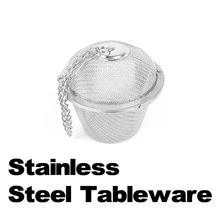 Чай Нержавеющее ситечко блокировки пряность для чая сетчатый травяной шарик Диаметр 8,5 см