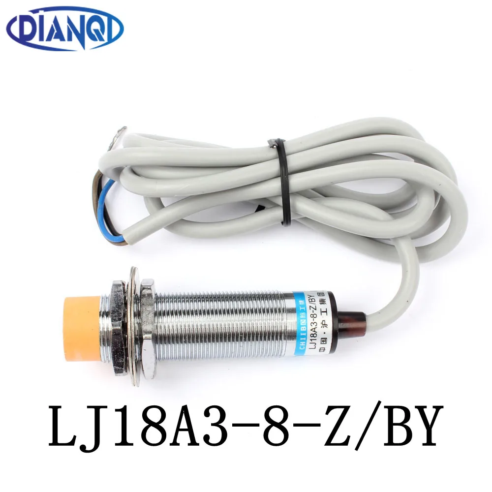 Индуктивный датчик приближения DIANQI LJ18A3 8 Z/BY PNP 3 проводной № диаметр 18 мм хорошего
