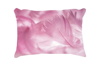 

Fashion Feathers Customized Cotton Linen Rectangle Throw Pillow Case Decorative Cushion Cover Pillowcase 20*30 Inch(50*76cm)