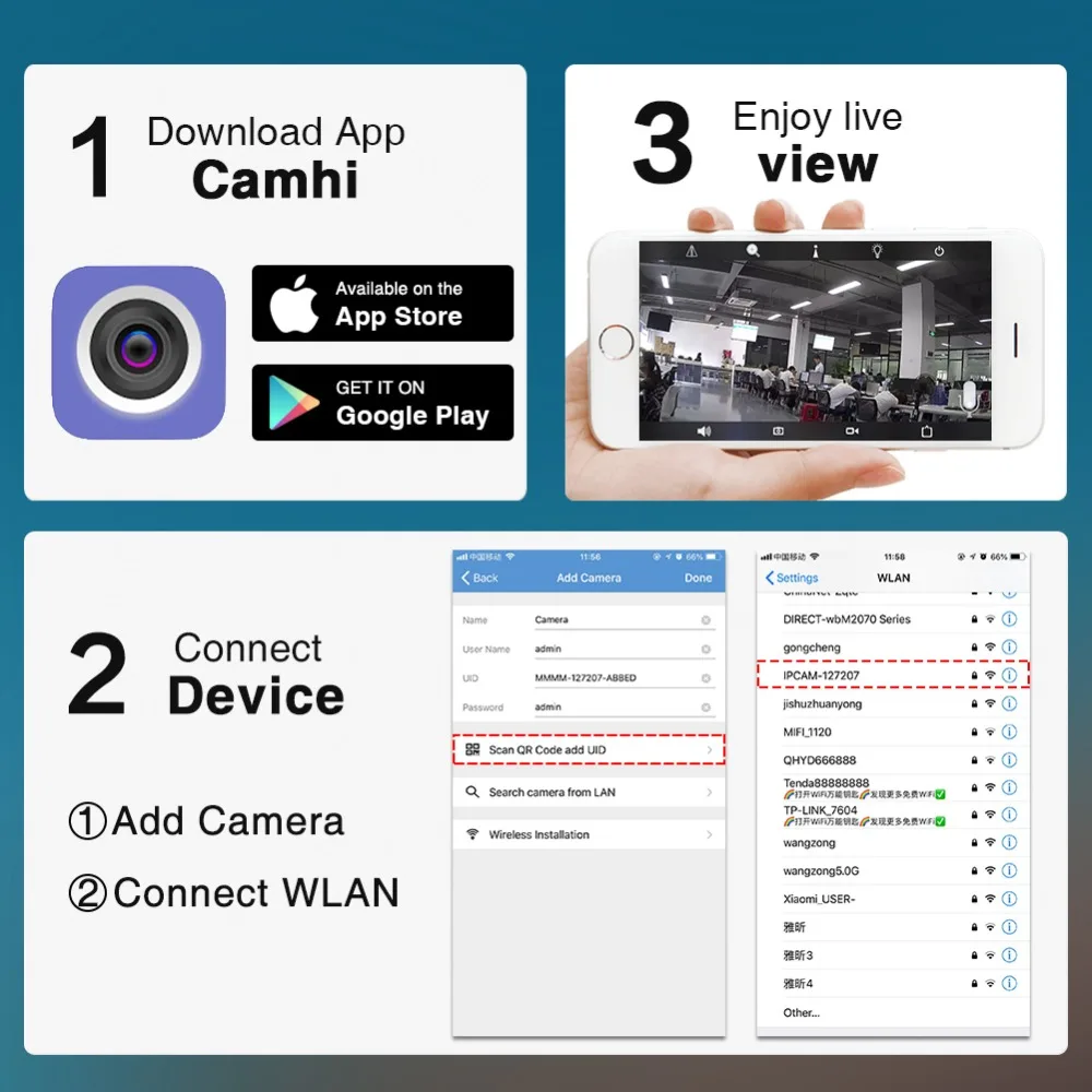 CamHi IP Камера 1080 P 2,0 МП ONVIF Wi-Fi Камера P2P видеонаблюдения Пуля Открытый Камера Водонепроницаемый IP66 безопасности Камера наблюдения Cam