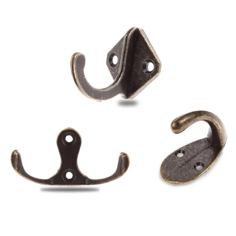 

Vintage Hanger Hook Cloth Hook Antique Zinc Alloy Door Hooks for Clothes Coat Hat Bag Towel Hanger Bedroom Bathroom Wall Hook