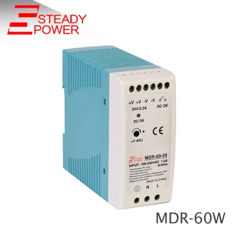 

(MDR-60-24)CE 60w power supply input ac full range to dc 24v mini din rail power supply