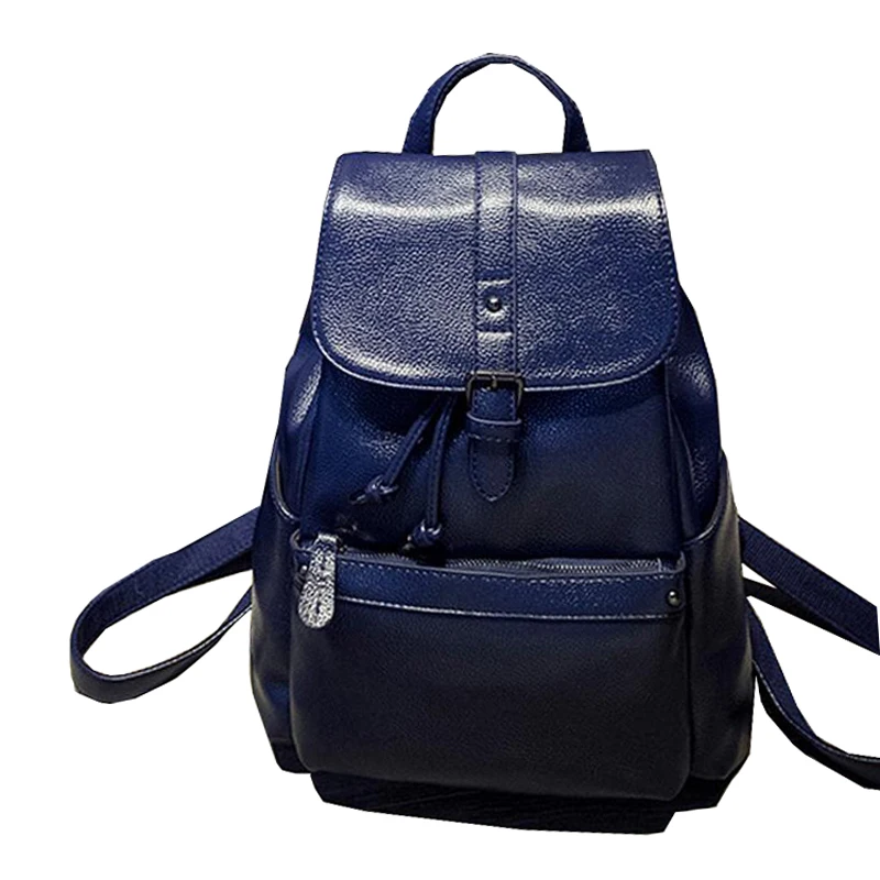PU Leather Woman Backpack Fashion Tassels School Bag Casual Patchwork Bag Include Backpack Casual Bags Female