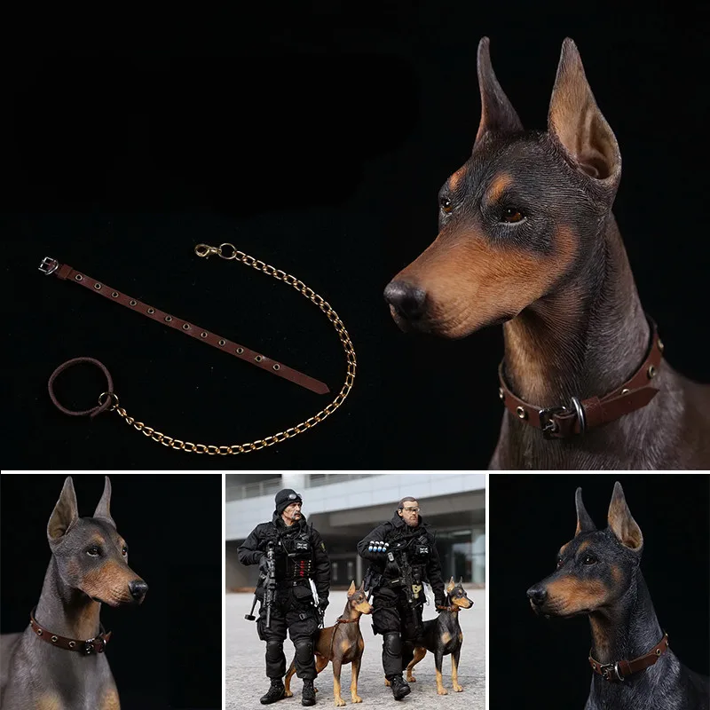 Статуя Doberman Pinscher, имитация животного, 1/6, солидер, статуэтка из смолы, искусство и ремесло, аксессуары для украшения дома L3403