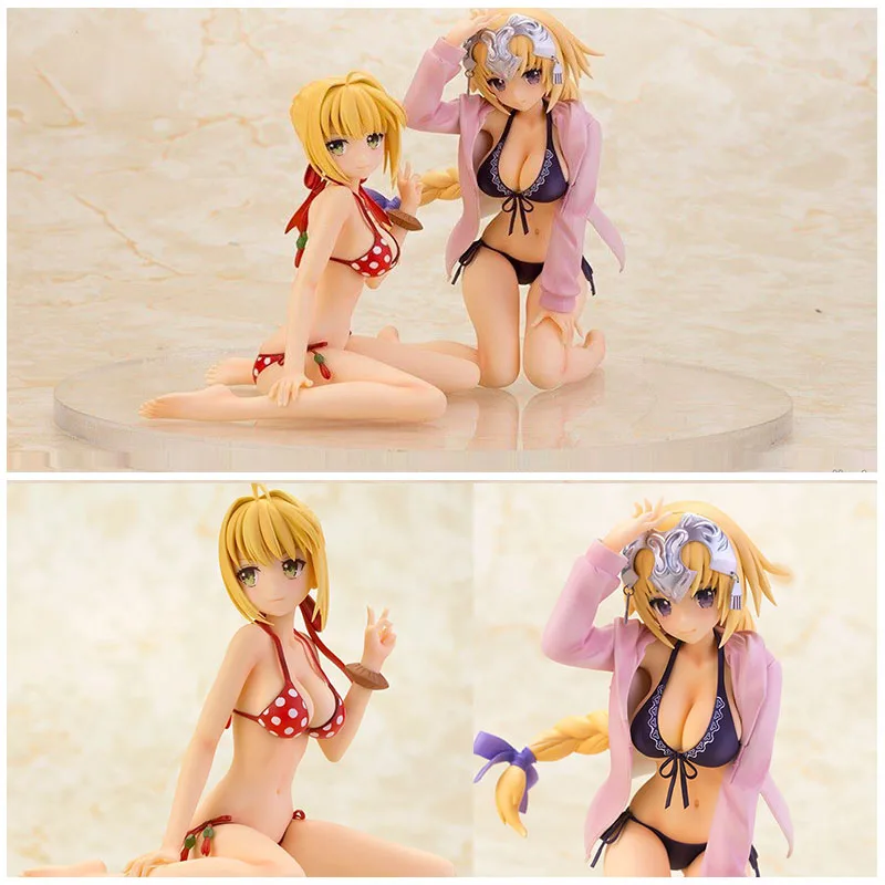 

Anime fate stay night figure Saber Nero and Joan of Arc PVC action figure collection model toy