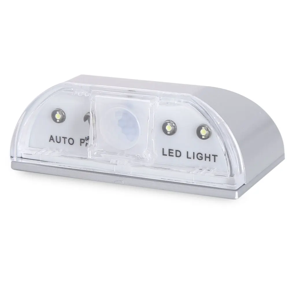 4 LEDs PIR Infrared Auto Sensor Keyhole Light Wireless Motion Detection