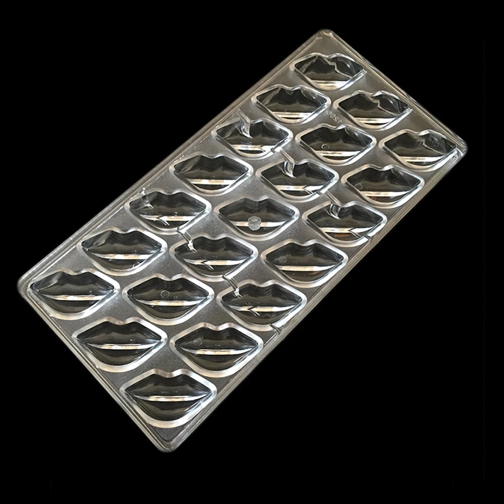 Для губ шоколадная форма поликарбонатовый для шоколада форма для конфет PC Пластиковая форма