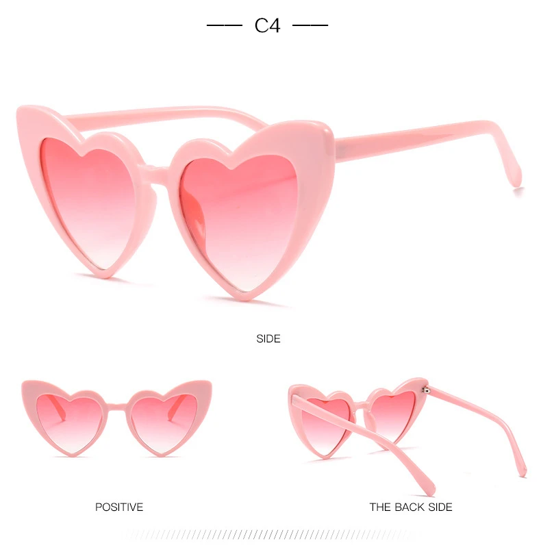YOOSKE сердце кошачий глаз солнцезащитные очки для женщин бренд дизайнер Лолита Солнцезащитные очки женские элегантные сексуальные очки для женщин шоппинг