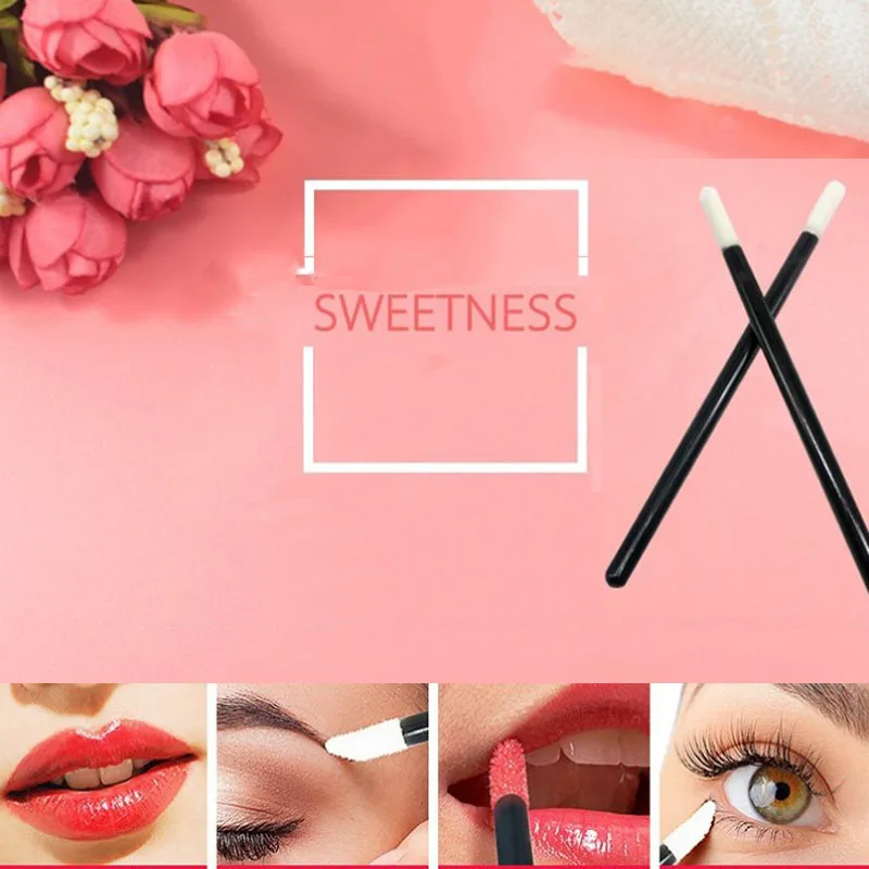 50pcs Disposable Lip Brush Wholesale Applicator Lipstick Make Up
