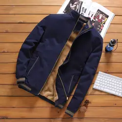 Новый 2018 для мужчин осень победитель резьбой манжеты теплая куртка с капюшоном удобные s Пальто Азиатский размеры 4XL MWJ2563
