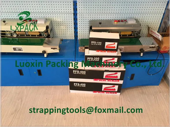 Horizontal Vertical Portable Stainless Steel Tilt Head Continuous Band Sealers Rapid Tabletop Free Standing Benchtop Band Sealer with Dry Ink Coding19