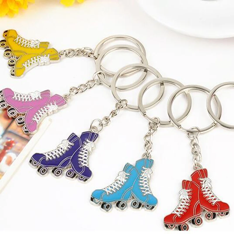 Keychains For Women Brand Key Ring Creative Roller Skates Car Holder