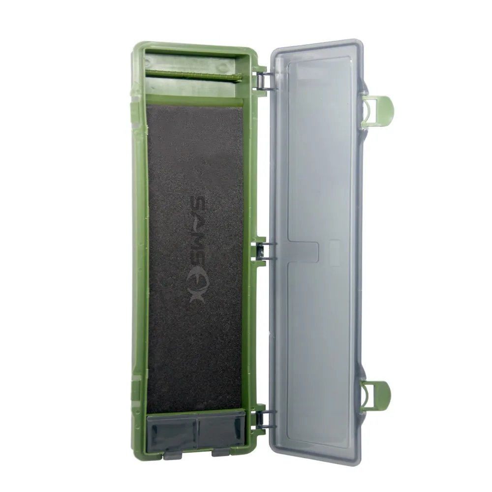 SAMSFX Carp Fishing Tackle Box Stiff Hair Rig Board Rig Box Wallet Rig