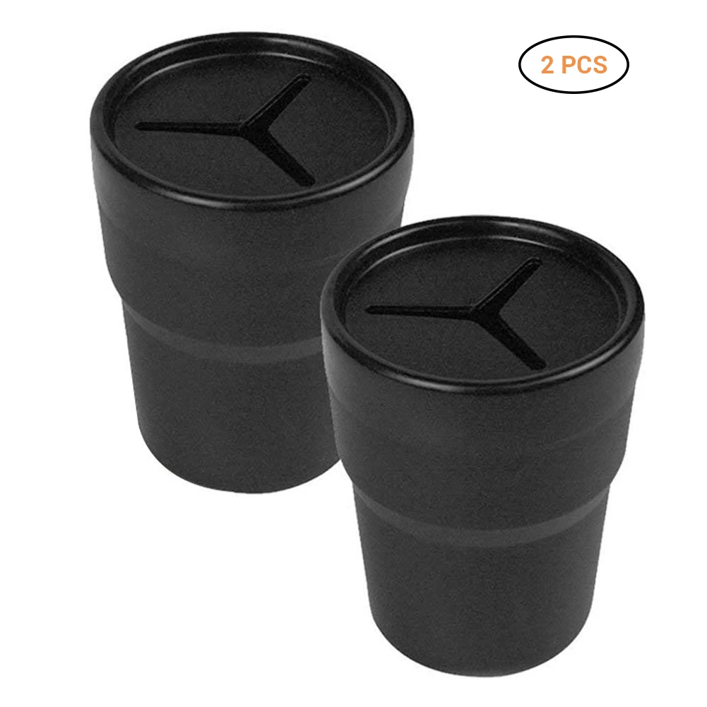 2 Pcs Car Trash Garbage Can Auto Dust Case Holder Bin box Car-styling Holders Cup Mounts Interior Accessories | Автомобили и
