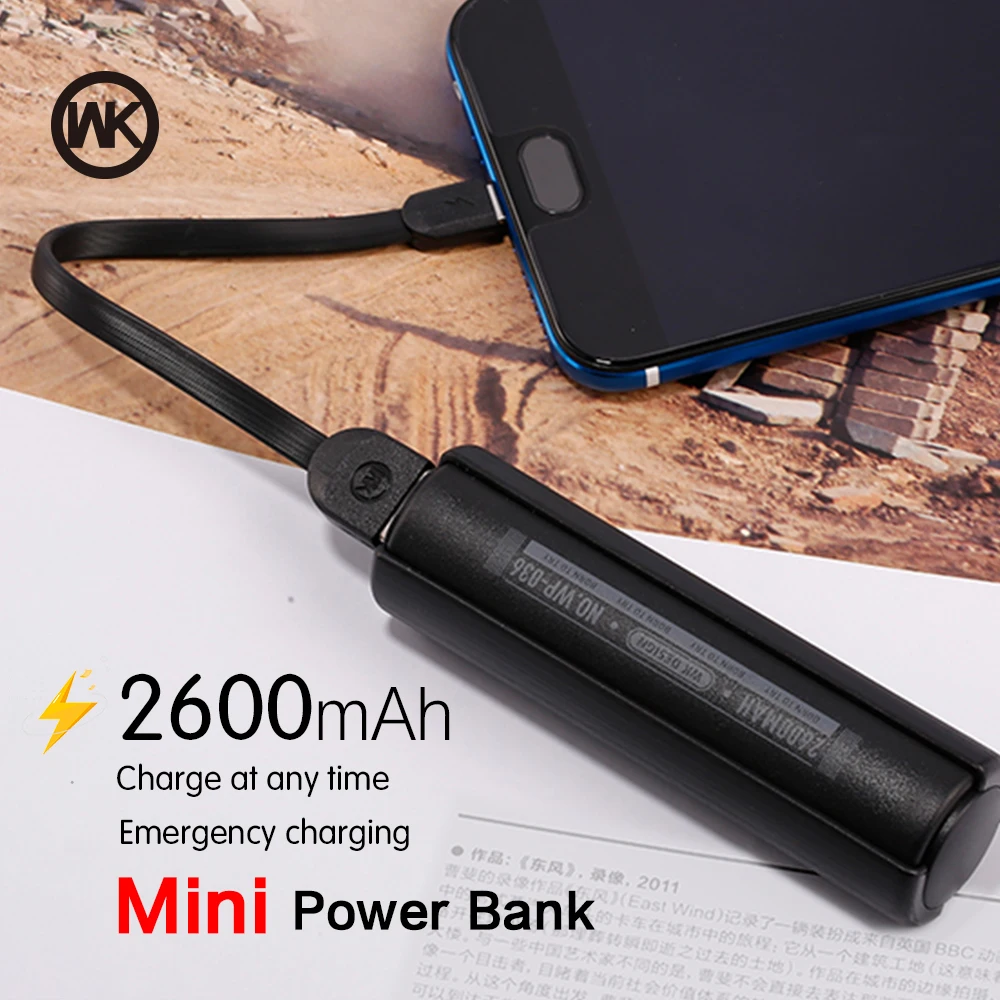 WK DESIGN Mini Powerbank for Xiaomi Power Bank Xiaomi mi 7 Bateria Externa Movil External Battery for iPhone X Phone Accessories WK DESIGN Mini Powerbank for Xiaomi Power Bank Xiaomi mi 7 Bateria Externa Movil External Battery for iPhone X Phone Accessories