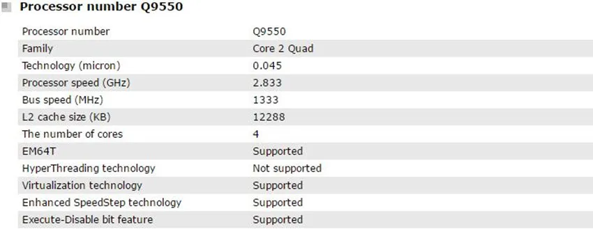 Q9550参
