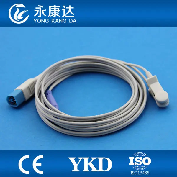 

Adult Ear Clip spo2 sensor, 8pin pulse oximeter spo2 sensor for medical equipment