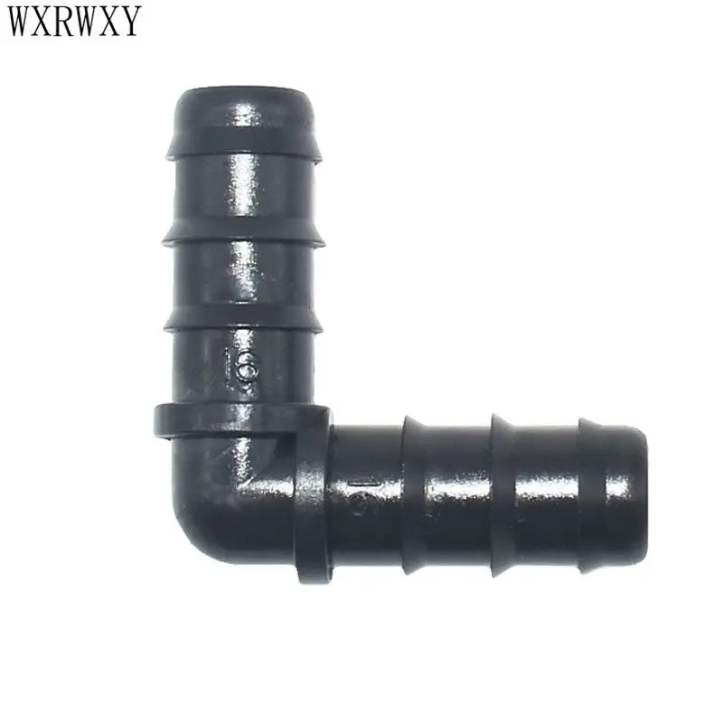 

Garden hose 16mm elbow barb 1/2 inch bending joints 3 rings 90 degrees irrigation connector barbed repair joint 5pcs