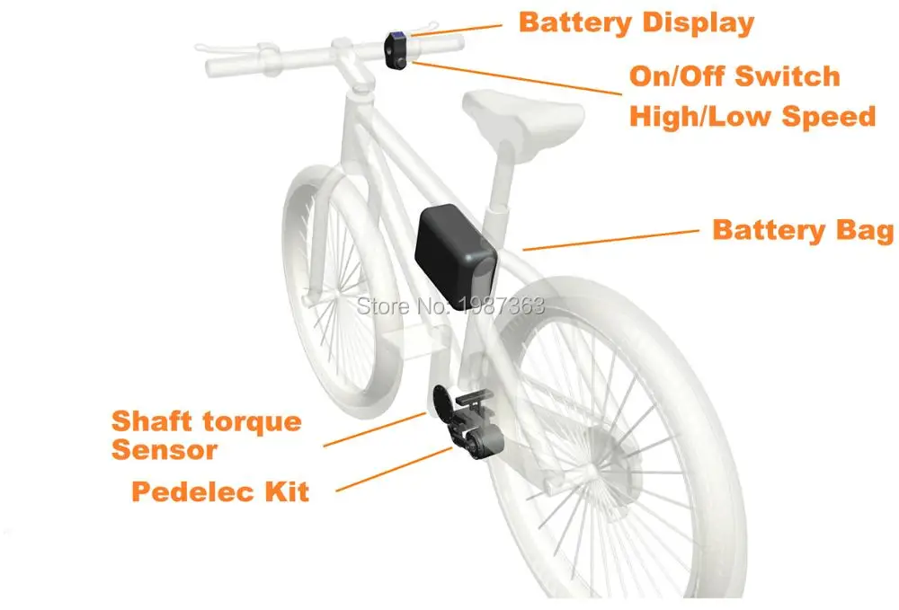 Pedelec DIY KIT(усилитель+ контроллер без батареи) изменить свой велосипед в "ebike" легко DIY Электрический велосипед