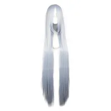 MCOSERSynthetic 120 см 47," длинные прямые волосы светильник синий костюм для косплея парик Высокая температура волокна WIG-255A
