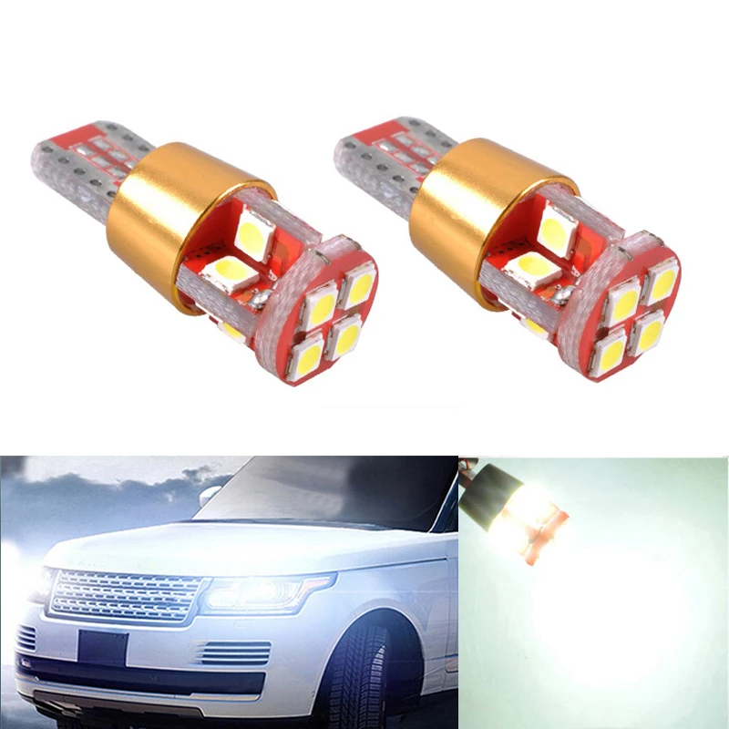 BOAOSI 2x168 W5W T10 3030SMD Led с максимальной яркостью свет объектива проектора для Land Rover v8
