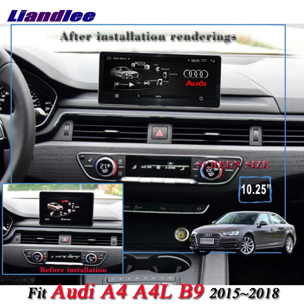 Liandlee автомобильная система Android для Audi A4 A4L B9~ Радио ТВ Carplay Wifi gps Navi навигационный экран Мультимедиа CD DVD Play