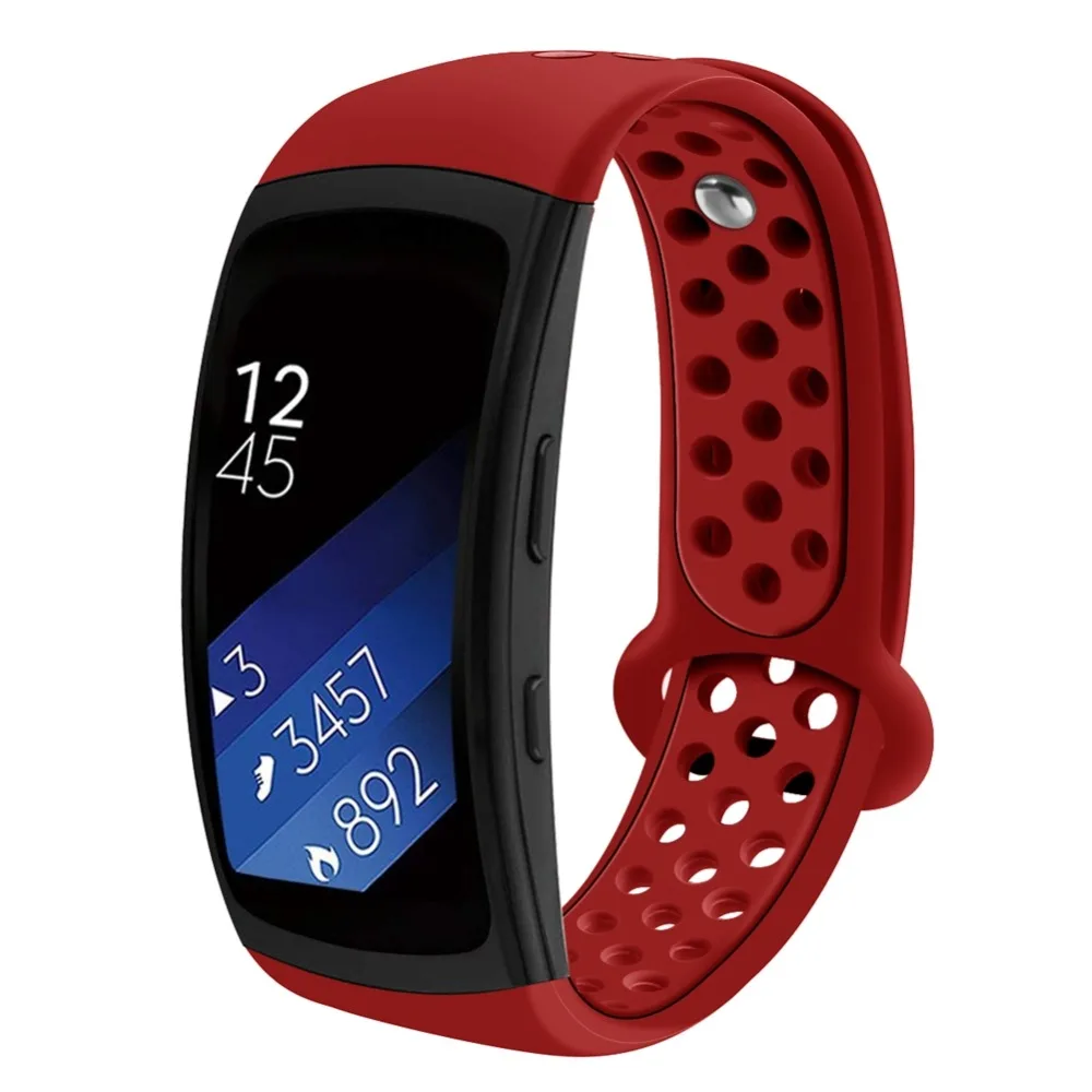 Hangrui сменный Браслет для samsung gear Fit 2 Двухцветный силиконовый ремешок для samsung gear Fit 2 Pro SM-R360 браслеты