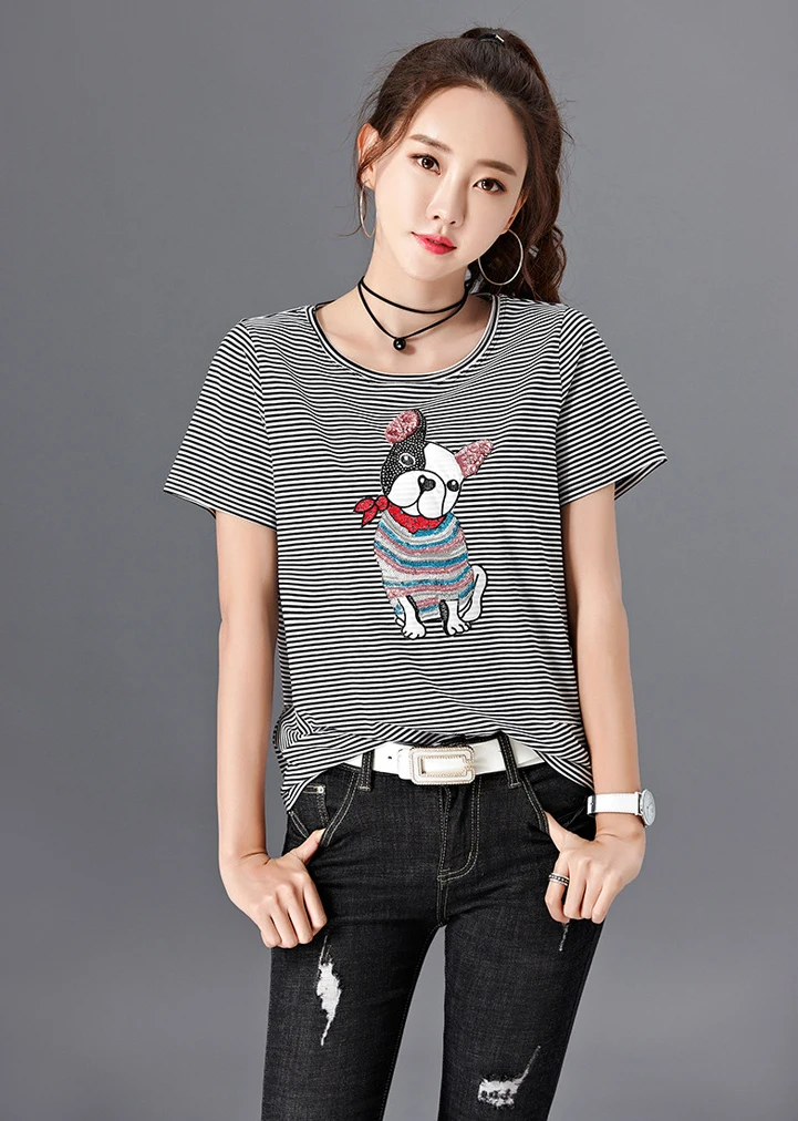 t shirt T1039 black-4