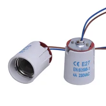 E27 CE держатель лампы с винт для кабеля лампа розетка Винтаж Эдисона подвесной светильник база самозапирающиеся с проводом 10 шт./партия