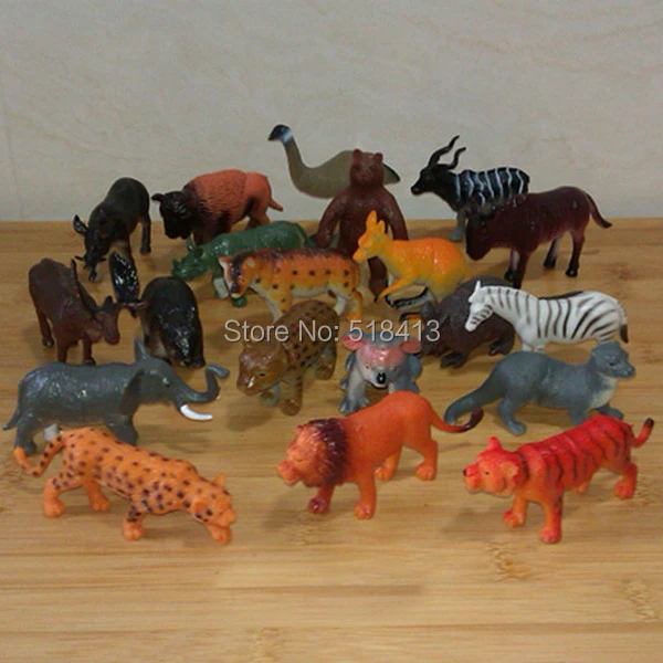 20 диких животных, модель игрушки, тигр, лес, семейная кукла, аксессуары для детей, игрушки для игр, унисекс, животные, пластик