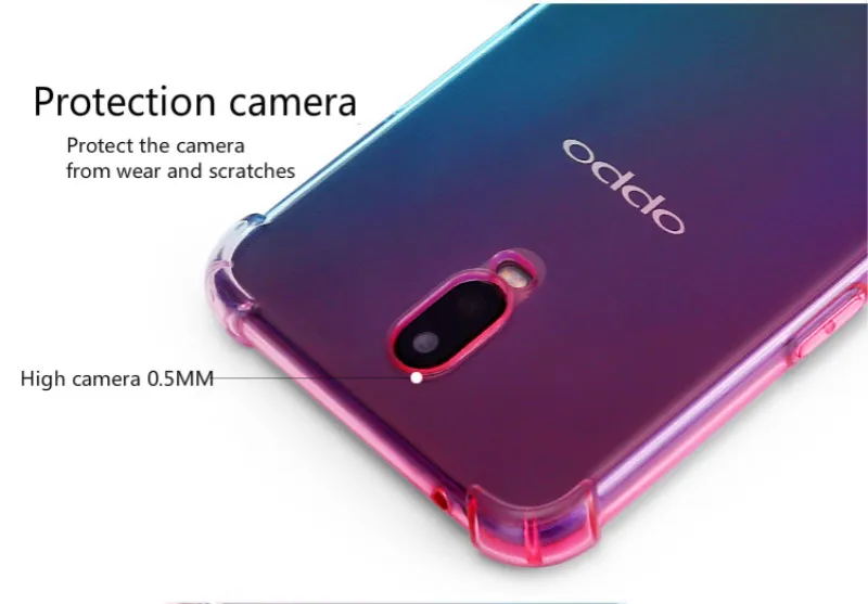 Чехол для OPPO R17 Pro Rx17 Neo R15x R9S Plus с радужным градиентом|Бамперы| |