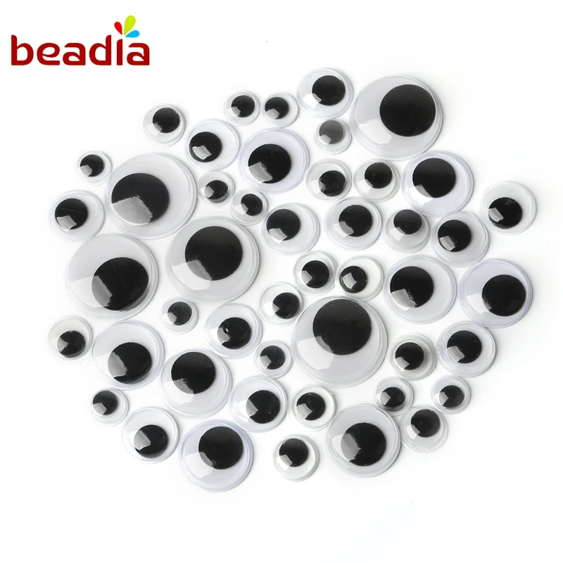 

Whosale Self-adhesive Mixed 8mm /10mm /12mm /15mm/ 20mm Dolls Eye For Toys Dolls Googly Eyes Used For Doll Accessories