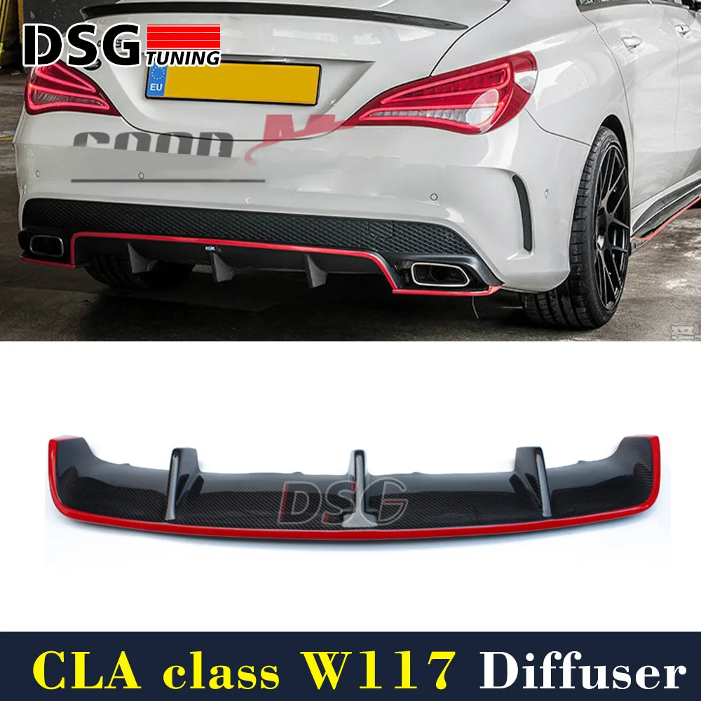 Buy Mercedes W117 Diffuser Carbon Fiber Rear Diffuser