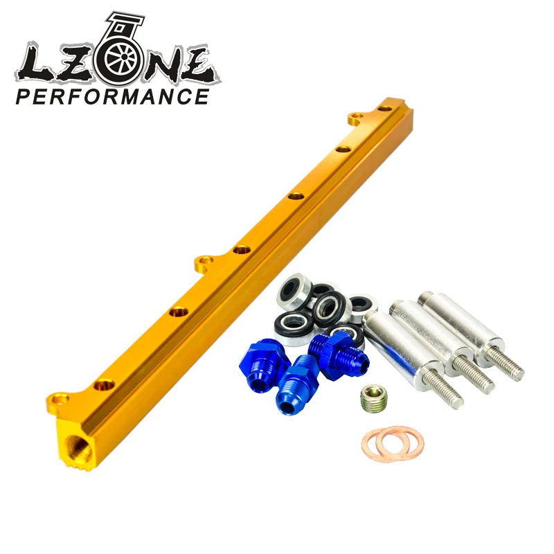 

LZONE RACING - GOLD STYLE Fuel Rail For TOYOTA SUPRA 1JZ 1JZGTE MK3 INJECTOR FUEL RAIL TURBO 1JZ FUEL RAIL KITS JR5444G