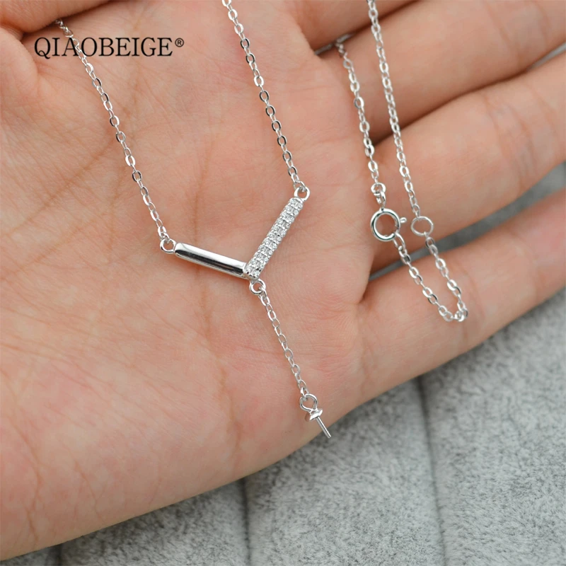 Qiaobeige Diy Accessory Pearl Mounting Pendant Necklace Chain Wholesale
