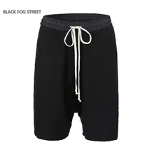 Черная противотуманная уличная новая брендовая модная Мужская Дизайнерская одежда мужская одежда Черные Серые Спортивные шорты-шаровары