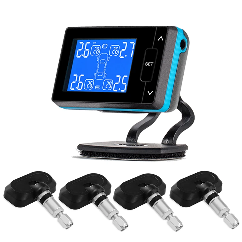 

TPMS Auto Car Wireless Tire Pressure Monitoring System with 4 Sensors LCD Display Monitor Cigarette Lighter Socket PERSHN L2 NF