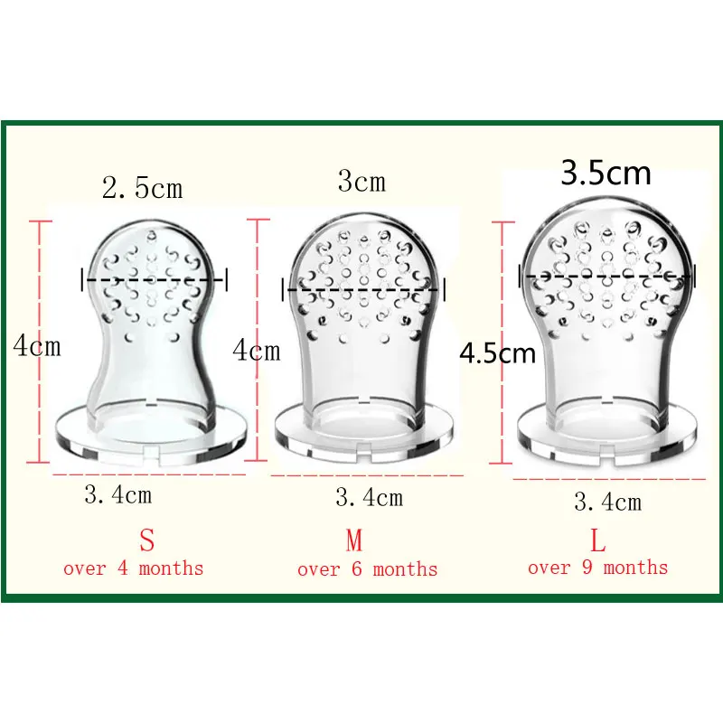 Silicone Baby Pacifier Infant Nipple Soother Kids Pacifier Feeder For Fruits Food Dummy Baby Feeding Pacifier