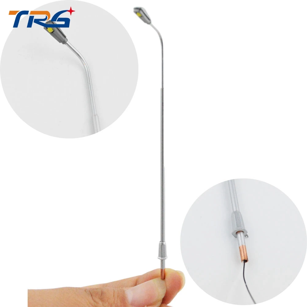 10PCS Scale 1100 led White light Lamp Post Street LEDs Lights Model