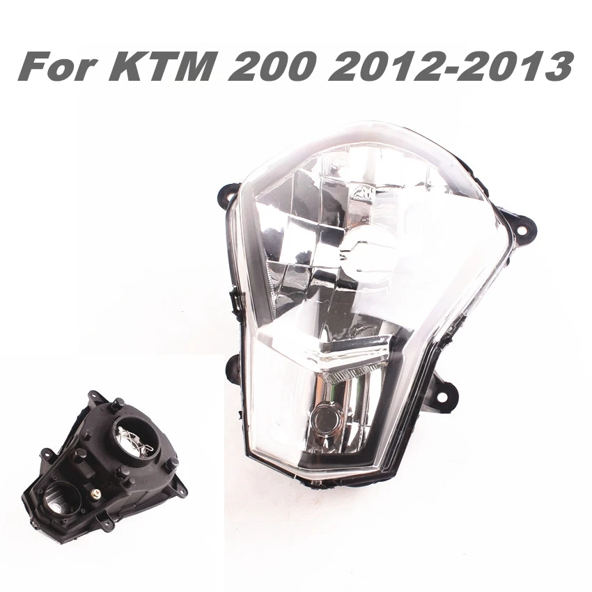 

For KTM Duke 200 2012 2013 Motorcycle Front Headlight Head Lamp Assembly Clear