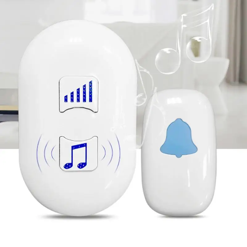 

For Home Durable Remote Transmitter+Receiver Wireless Waterproof Door Bell US plug