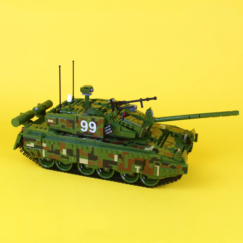 Военные 632002 1339 шт. Тип 99 основной боевой танк строительные блоки кирпичи