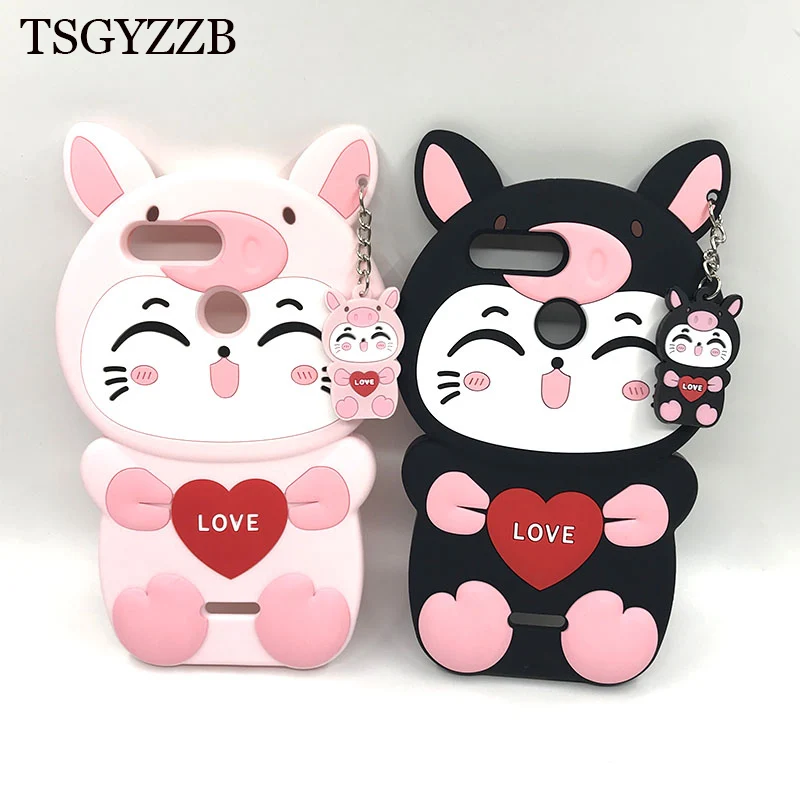 Silicone Cover For Xiaomi Redmi 6 Case 5.45 inch Luxury 3D Cartoon Couple Cat Phone Shell Xiomi Redmi6 6A Fundas Coque |