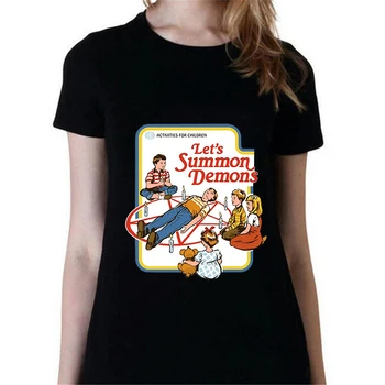 

Hot Sunmmer Grunge Hillbilly Let's Call The Summon Demons Polera Camisas Mujer Graphic Harajuku Shirts Women Clothes 2019