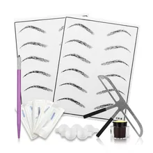 Практика микроблейдинга набор бровей татуировки Ручка микро иглы кожи Перманентный макияж Farb Stifte из нержавеющей стали Pinca Sobrancelha