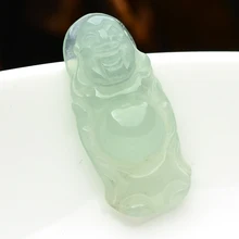 Ледяные виды yu кулон станции товаров подлинный Будда Бирма yu зеленый маленький открытый кулон