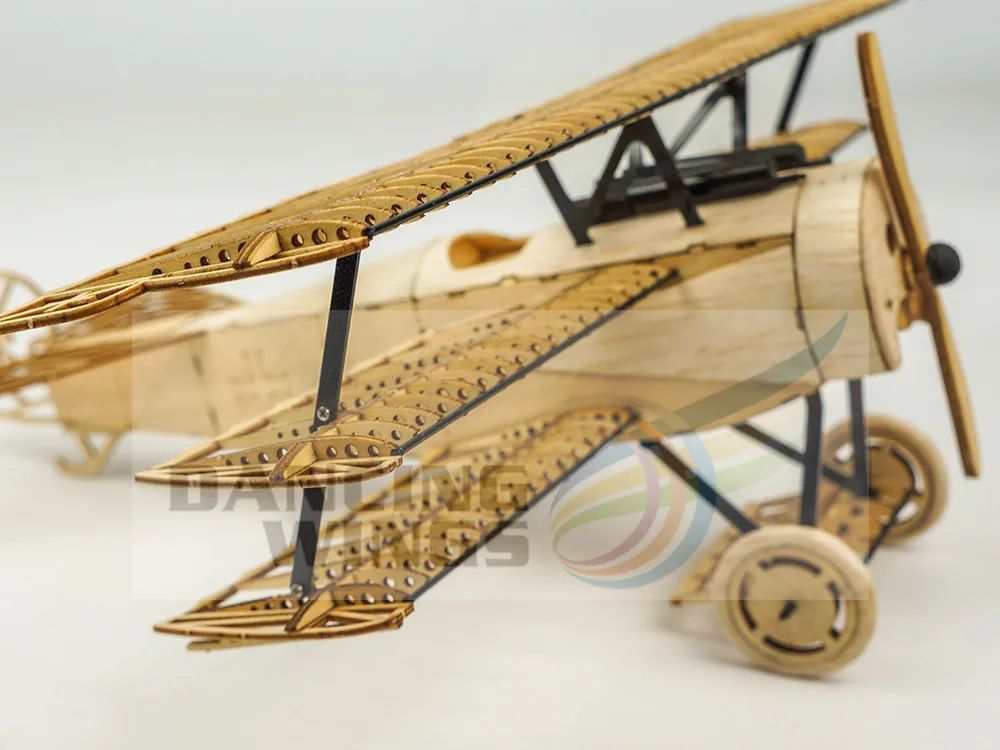 Balsa Wood Fokker DRI модель самолета по дереву набор для строительства 3D деревянная головоломка DIY игрушка для взрослых подарок бойфренду на день рождения