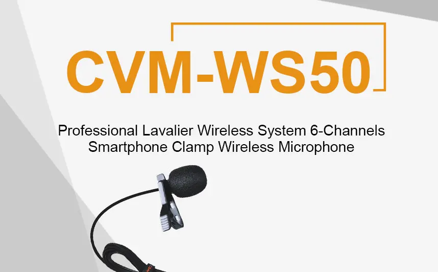 CoMica CVM-WS50A Pro Микрофон для смартфона с отворотом беспроводной микрофон w Bluetooth RC ручка интеллектуальное видео для прямой трансляции Youtube